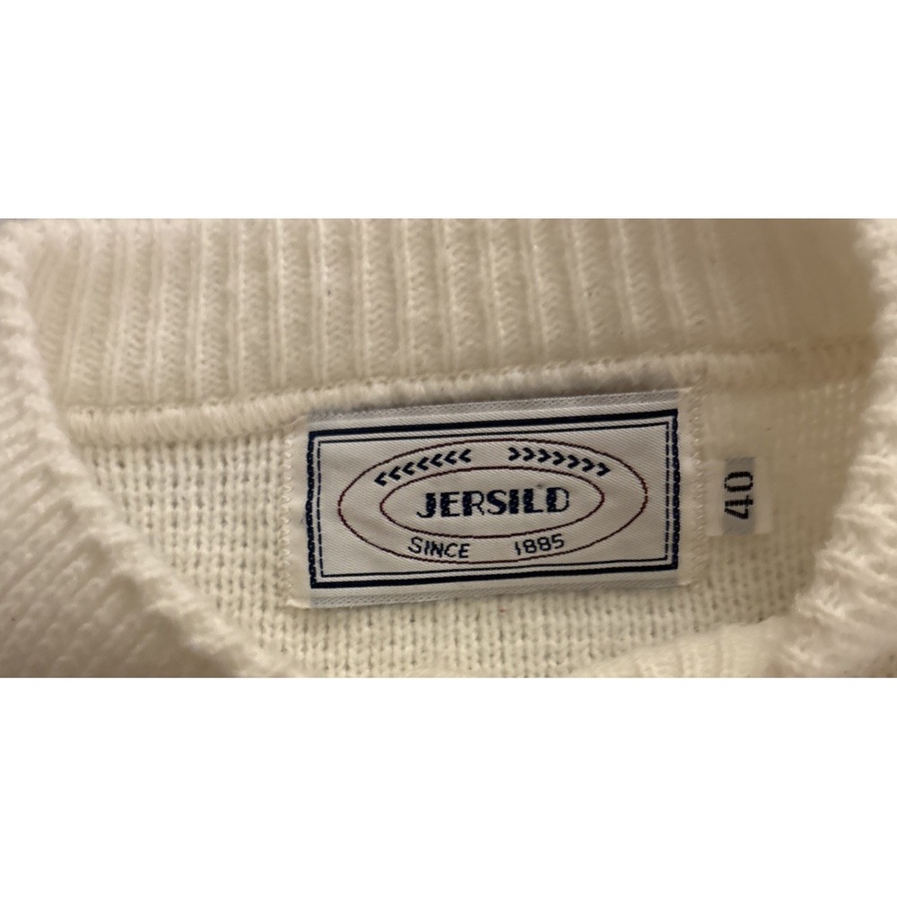 Vtg 60s 70s Jersild Cardigan Womens Medium Fair Isle Norwegian Knit Sweater - Picture 3 of 9